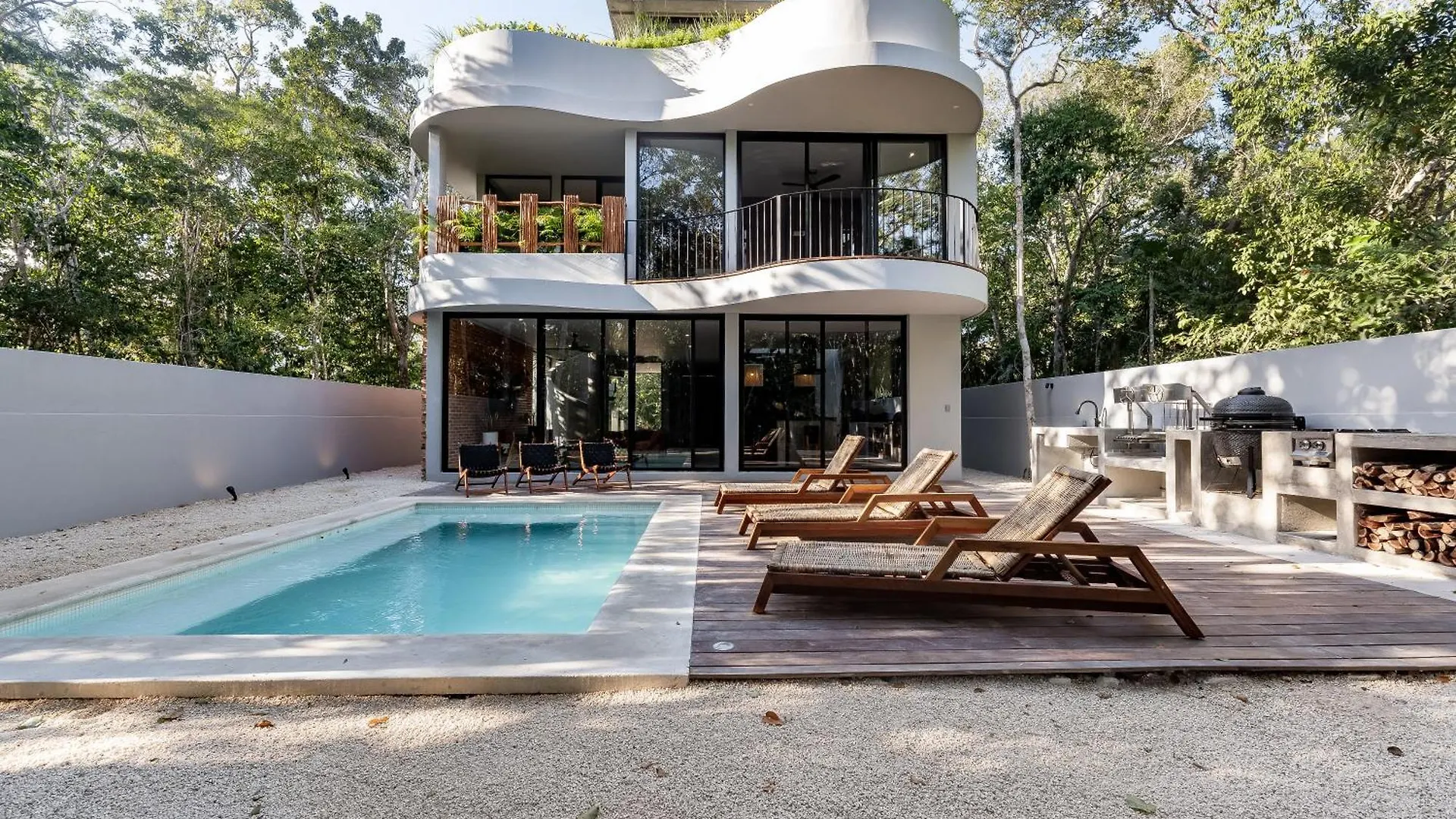 Luxury 4Br Eco Villa 10Ppl Outdoor Pizza Oven - Private Pool & Jacuzzi تولوم المكسيك
